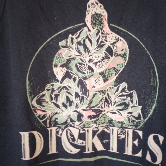 NWT Dickies Ladies Tank Top, Snake Motif, Size Small, 100% cotton - Picture 2 of 4